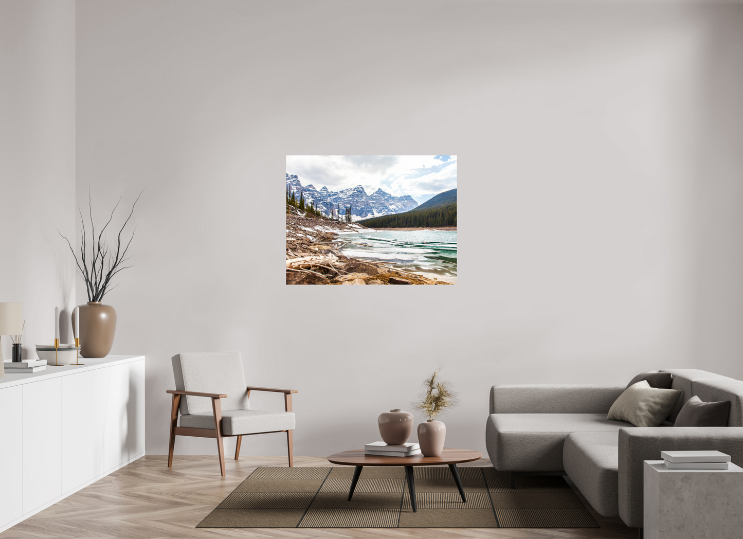 47.5 x 36″, Fine Art Print on Aluminum Dibond "Thaw at Moraine"